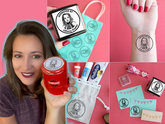 Trio of Personalized Stamps