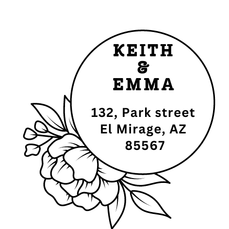 Wedding Address Stamp #3