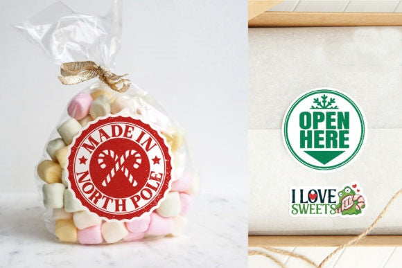 100 PCS Christmas Sticker Bundle
