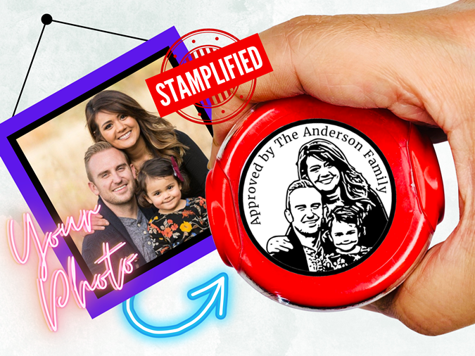 Self-Inking Face/Logo Stamp By Stamplified®
