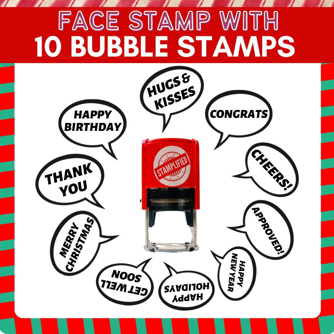 Face Stamp with 10 Add-on Stamps