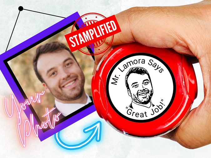 Teacher Face Stamp