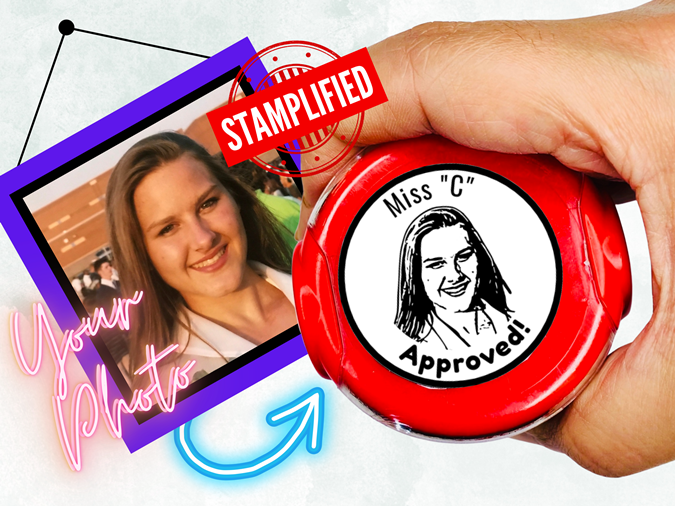 Teacher Face Stamp