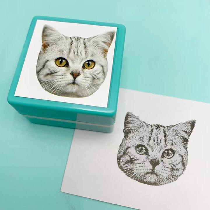 Custom Cat Portrait Stamp By Stamplified®