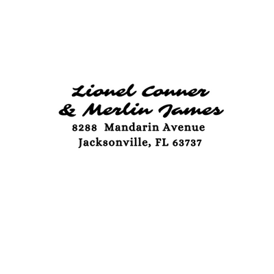 Wedding Address Stamp