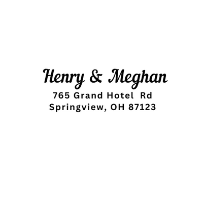 Design Address Stamp