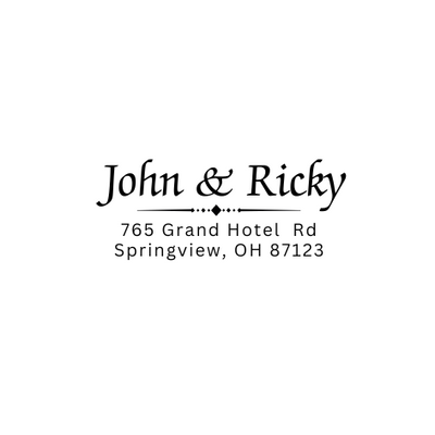 Design Address Stamp