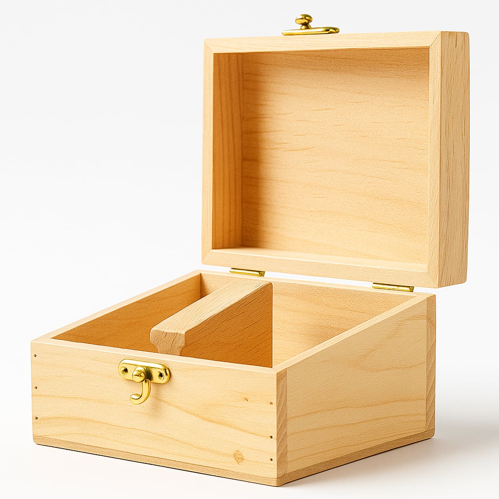 Premium Wooden Stamp Box
