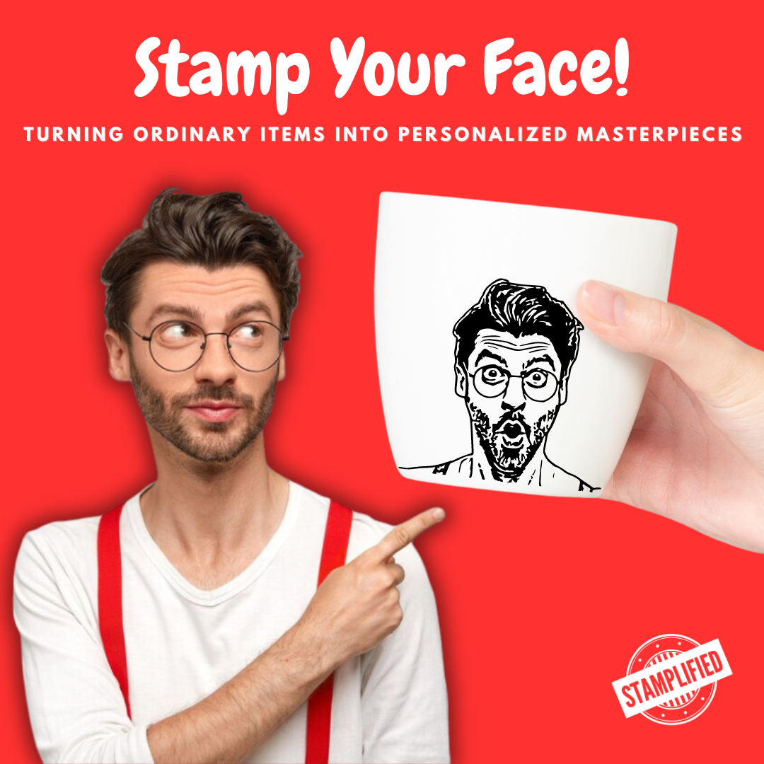 Digital Print Self-Inking Face/Logo Stamp By Stamplified®