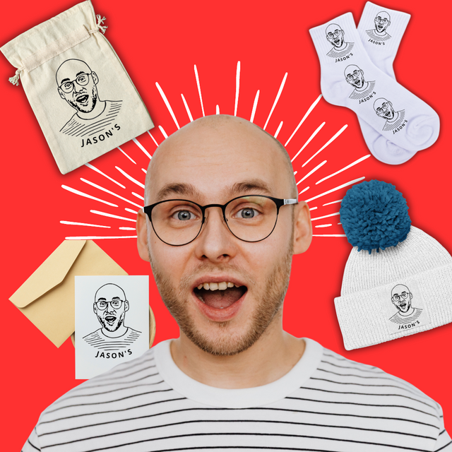 Digital Print Self-Inking Face/Logo Stamp By Stamplified®