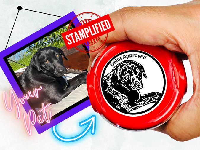 Custom Pet Portrait Stamp By Stamplified®