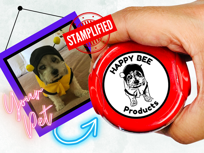 Custom Pet Portrait Stamp By Stamplified®