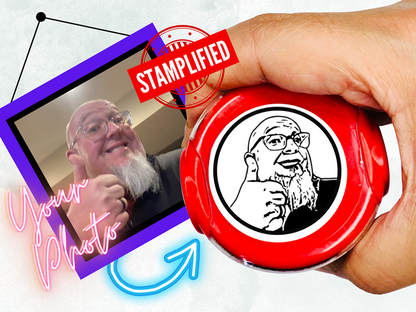 Self-Inking Face/Logo Stamp By Stamplified®