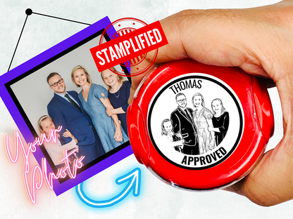 Self-Inking Face/Logo Stamp By Stamplified®