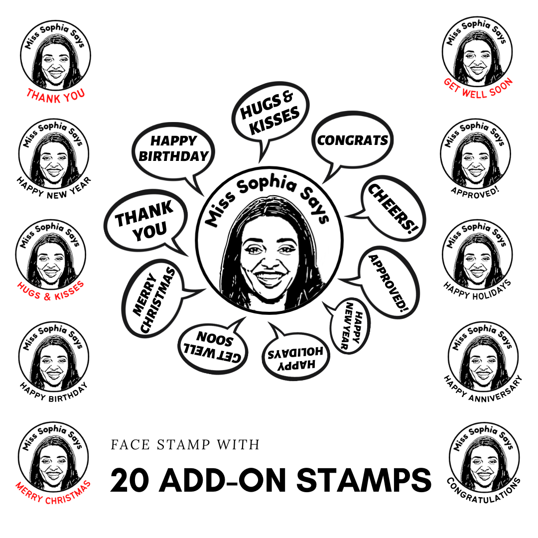 Face Stamp with 10 Add-on Stamps