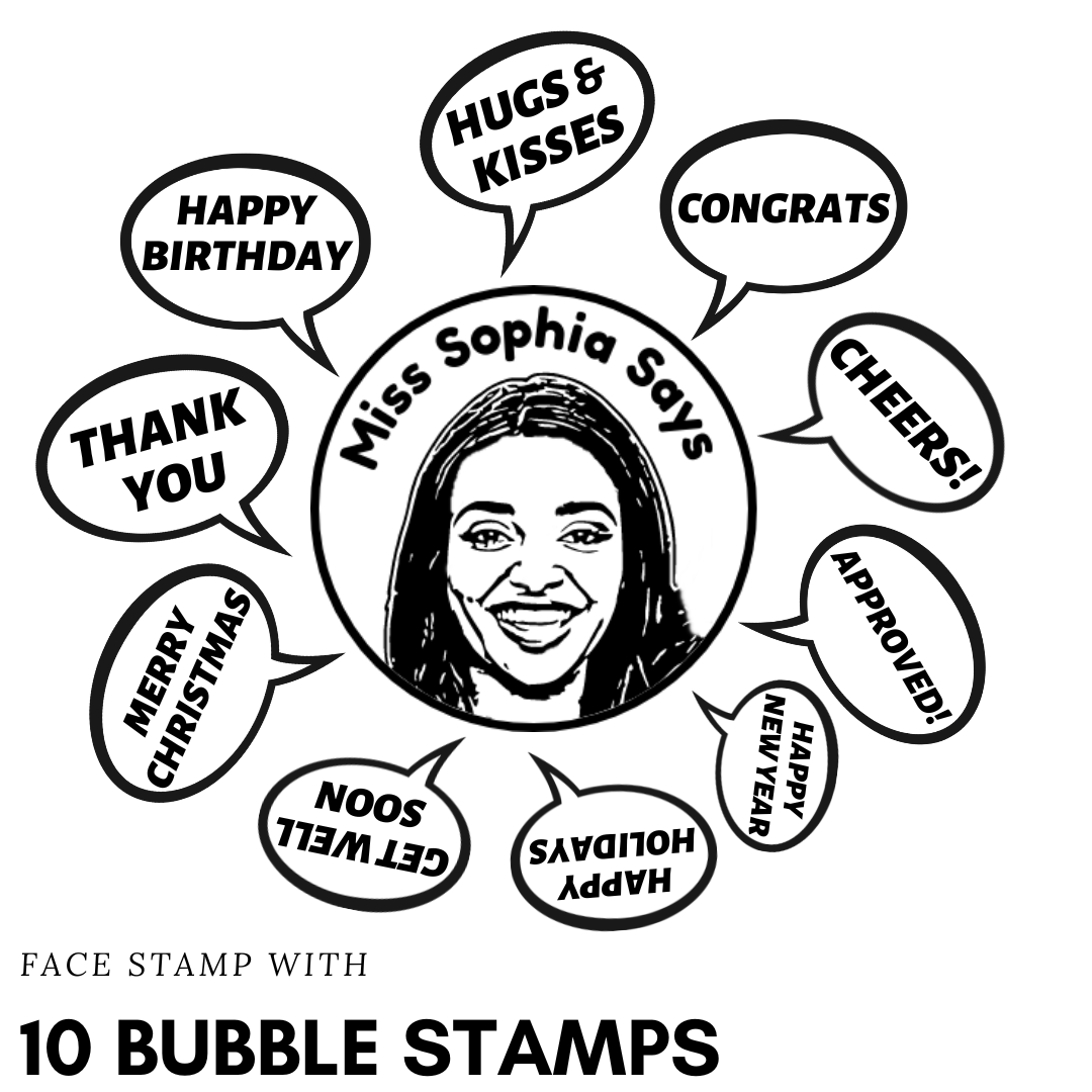 Face Stamp with 10 Add-on Stamps