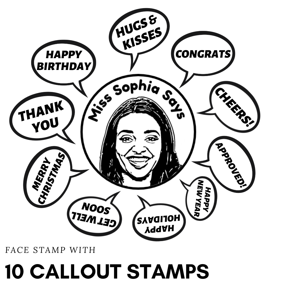 Face Stamp with 10 Add-on Stamps