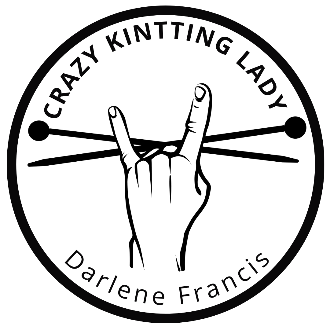 Knitting Lady Stamp